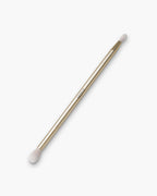 Seint Bright Brush in gold — double-ended metal handle with tapered white bristle tips in two sizes