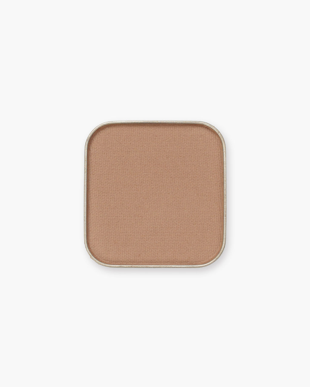 Seint Eyeshadow in Basic, a matte warm camel tan pressed in a square metal pan