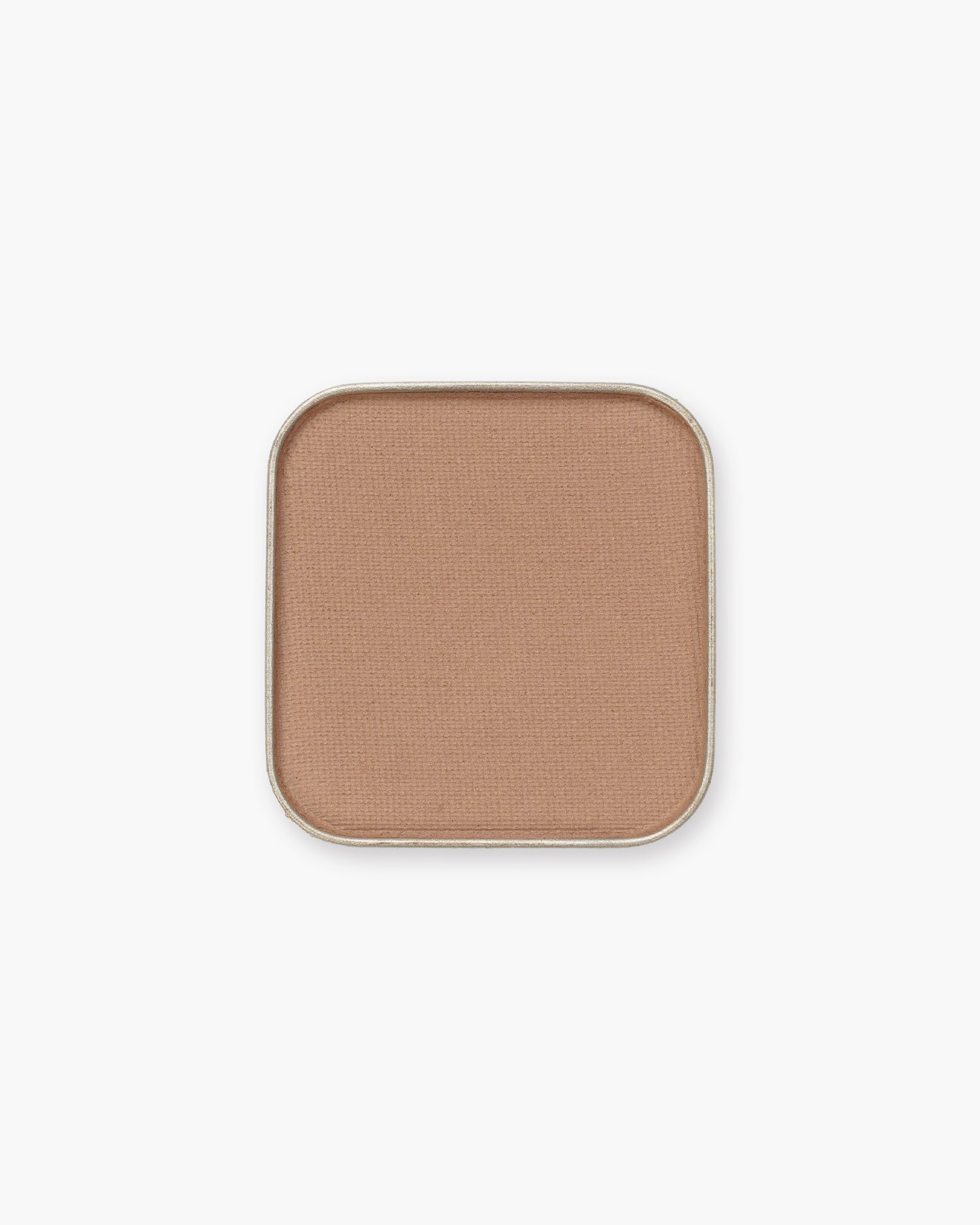 Seint Eyeshadow in Basic, a matte warm camel tan pressed in a square metal pan