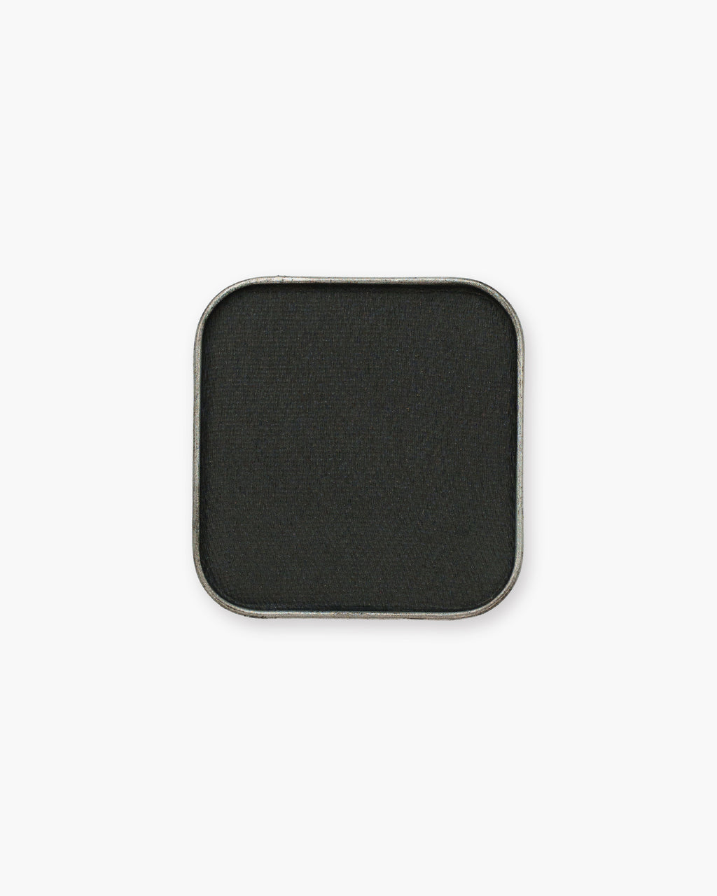 Seint Eyeshadow in Salem, a matte soft black in a square silver pan