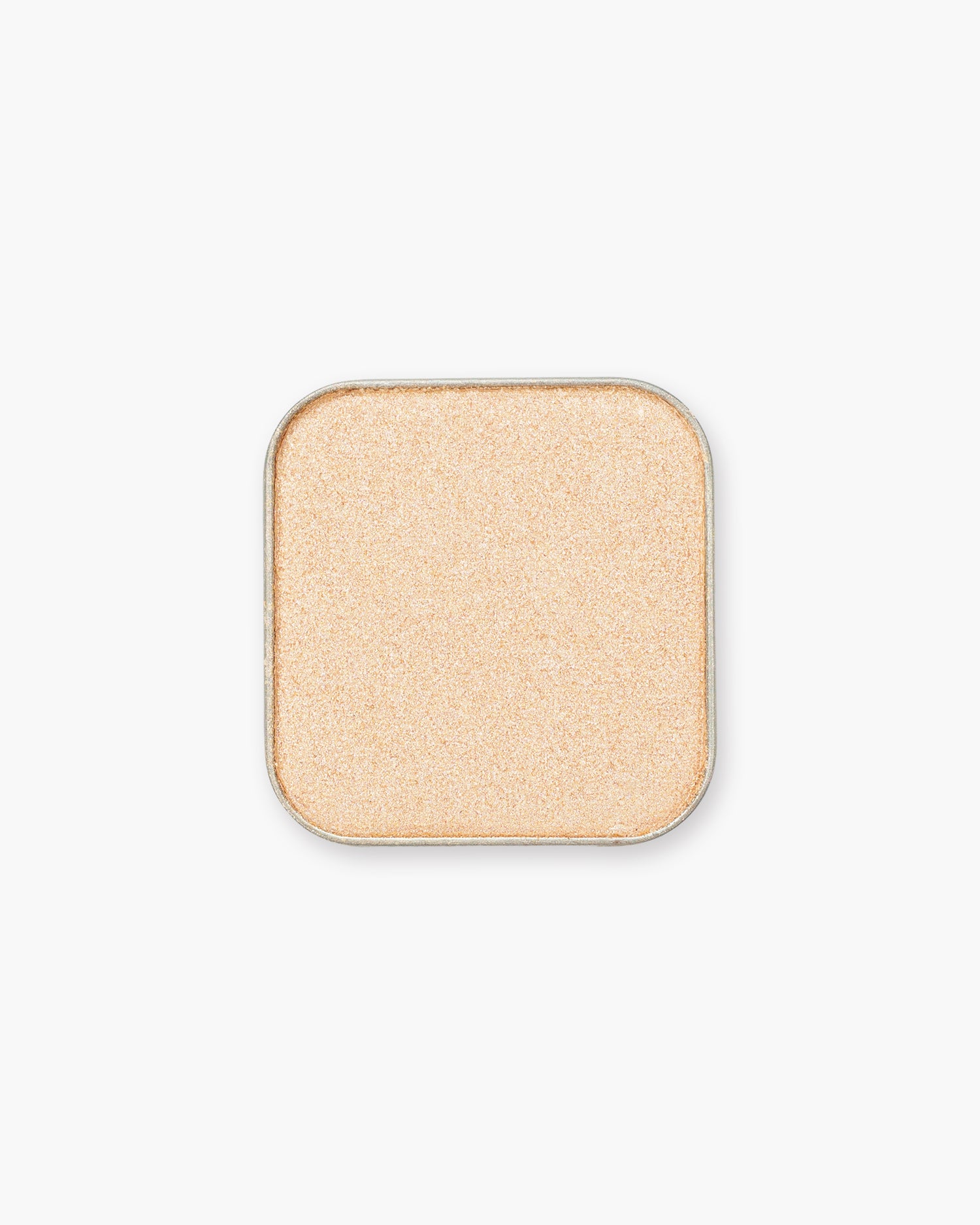 Seint Eyeshadow in Drift, a fine champagne-peach pearl in a square metal pan