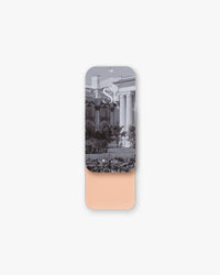 Seint Highlight in Palace, soft peachy-pink cream revealed beneath a black-and-white palace garden lid