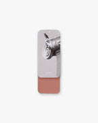 Seint Lip + Cheek in Plum, satin finish — open tin of dusty rose-brown cream blush for lips and cheeks