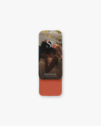 Seint Lip + Cheek in Rosewood, satin finish — rust-toned terracotta cream blush in an open slide tin